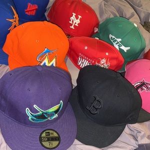 Bundle of 10 hats.